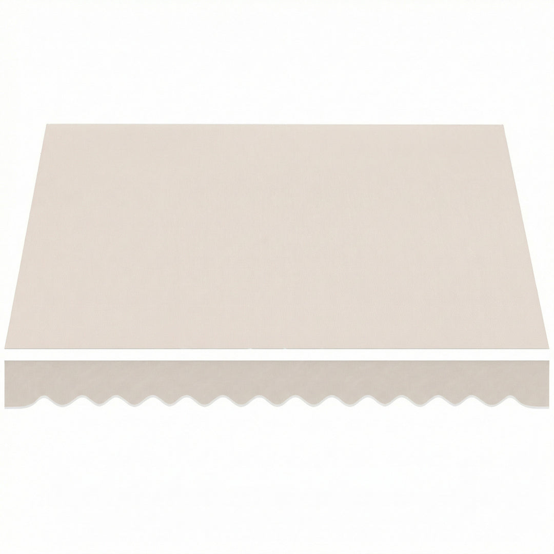 Reservestof til markise – soltag UPF 50+ til 3,5 x 2,5 m ramme, cremehvid