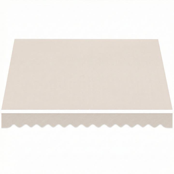 Reservestof til markise – soltag UPF 50+ til 3,5 x 2,5 m ramme, cremehvid