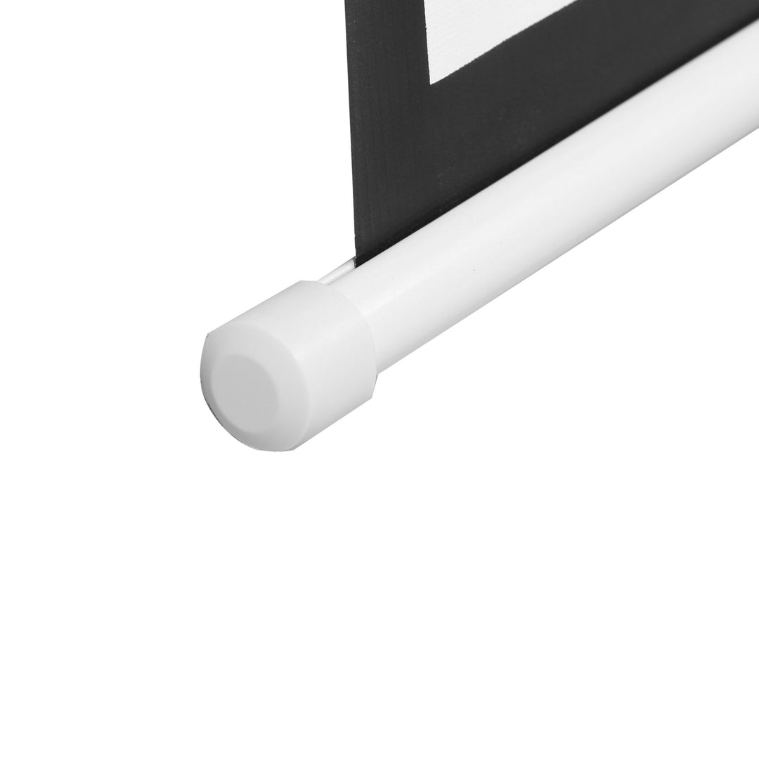 Projektorlærred, 1:1 format, fjernbetjening, 172 x 172 cm (96 tommer), hvid