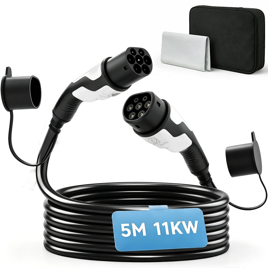 Type 2 EV-ladekabel 11 kW 16 A Mode 3, til wallbox IP65-ladestation