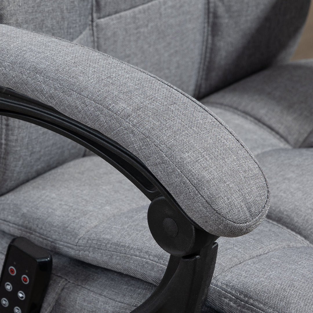 Kontorstol med massagefunktion, ergonomisk, 66x76x112-120cm, grå