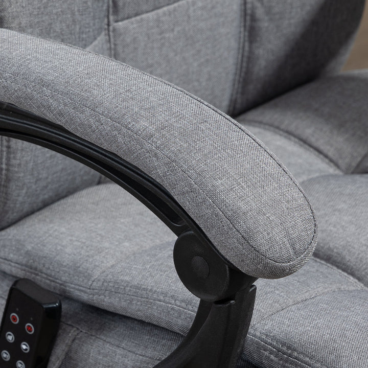 Kontorstol med massagefunktion, ergonomisk, 66x76x112-120cm, grå