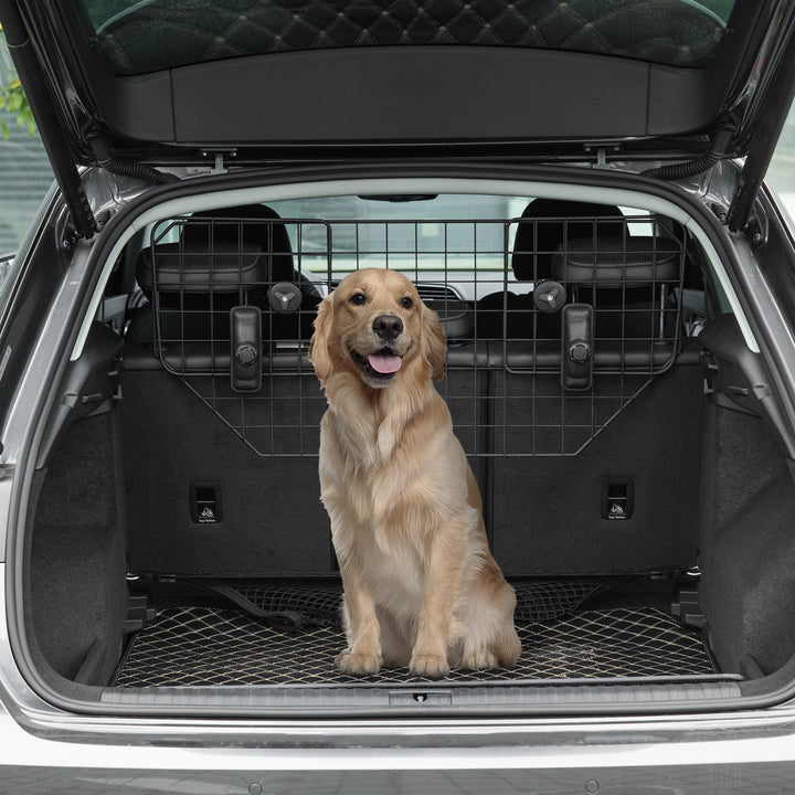 Hundebeskytter bil universal bagagerumsbeskytter 90-120 cm justerbar metal