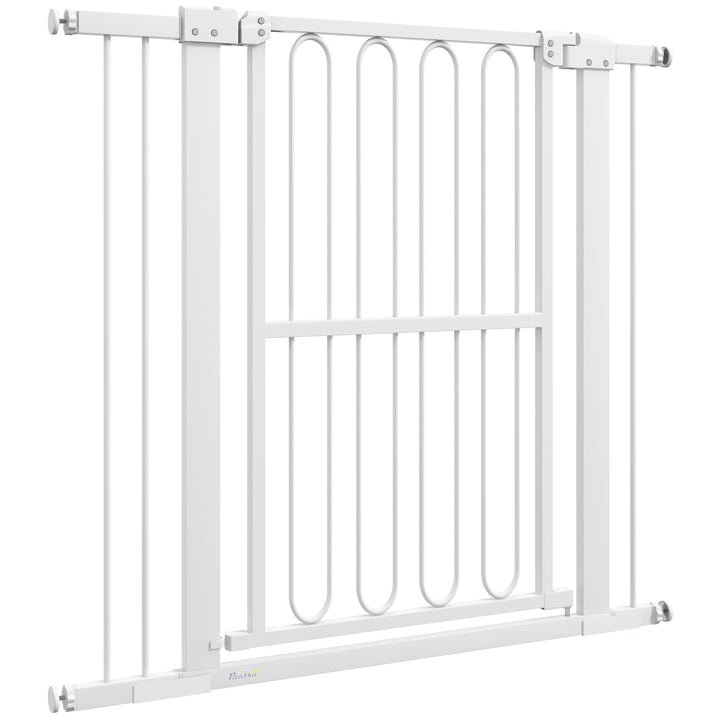 Hundesikkerhedsgitter, 76-104 cm spærregitter uden boring, trappegitter