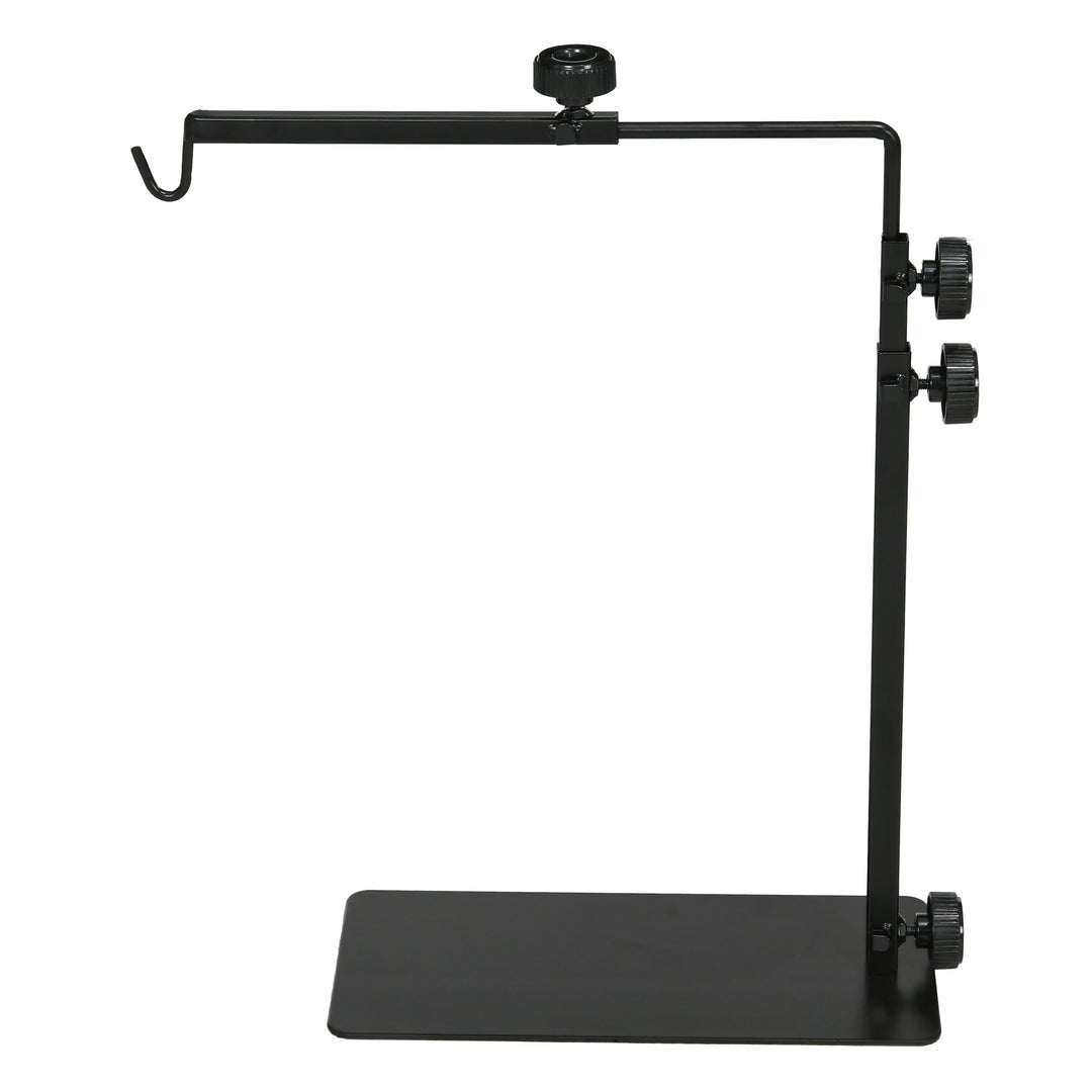 Varmelampestativ til terrarier, højdejusterbar, 40x15x95cm, sort