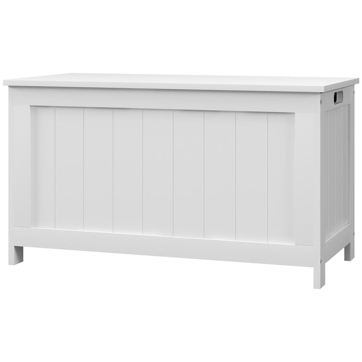 Opbevaringskasse legetøjskiste, mdf, 2 håndtag, 81 x 40 x 46 cm, hvid