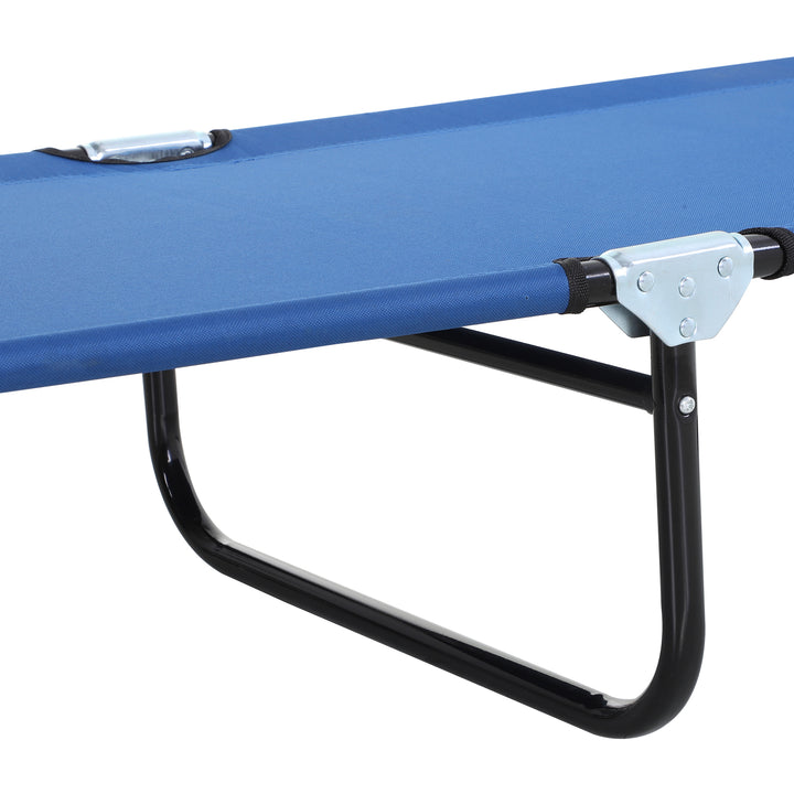 Solseng, justerbar ryglæn med 5 positioner, hurtigtørrende, metalstel, 190 x 56 x 28 cm, blå