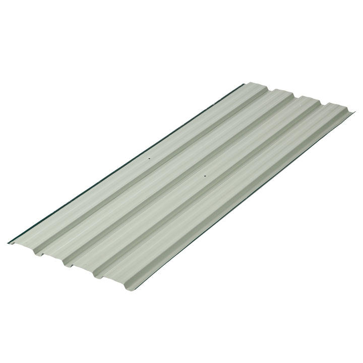 12 stk. trapezformet metalplade 129x45cm 7m² Galvaniseret tagplade 0,25 mm Vejrbestandig profilplade Grøn