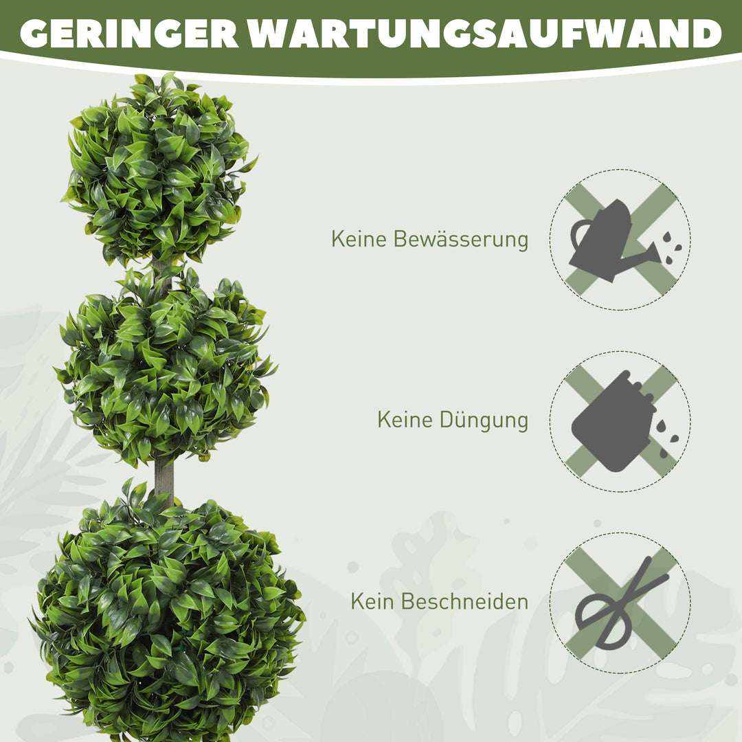 Kunstige planter i potte, plastblade, flocket jord, grøn