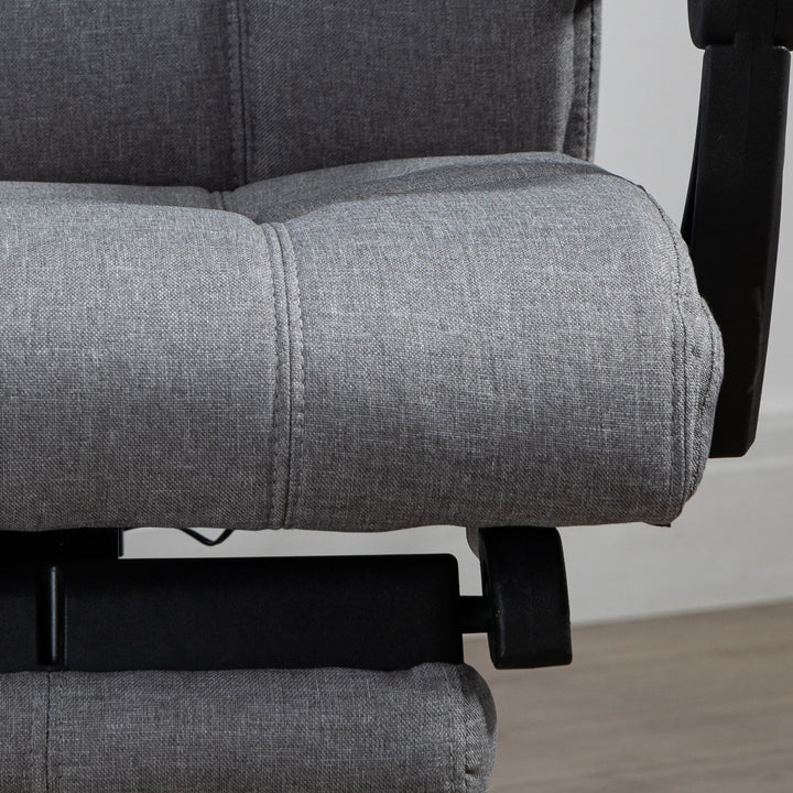 Kontorstol med massagefunktion, ergonomisk, 66x76x112-120cm, grå