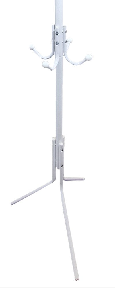 Stumtjener i lakeret metal, hvid