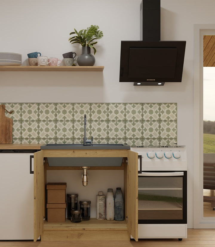 Underskab til vask, Bredde: 80 cm Dybde: 45,5 cm Højde: 82 cm, naturfarvet