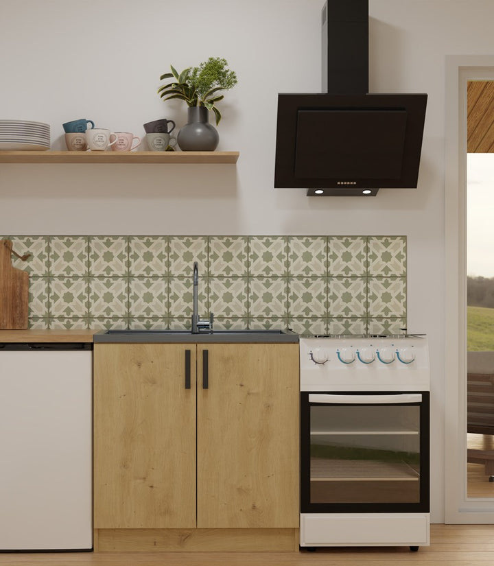 Underskab til vask, Bredde: 80 cm Dybde: 45,5 cm Højde: 82 cm, naturfarvet