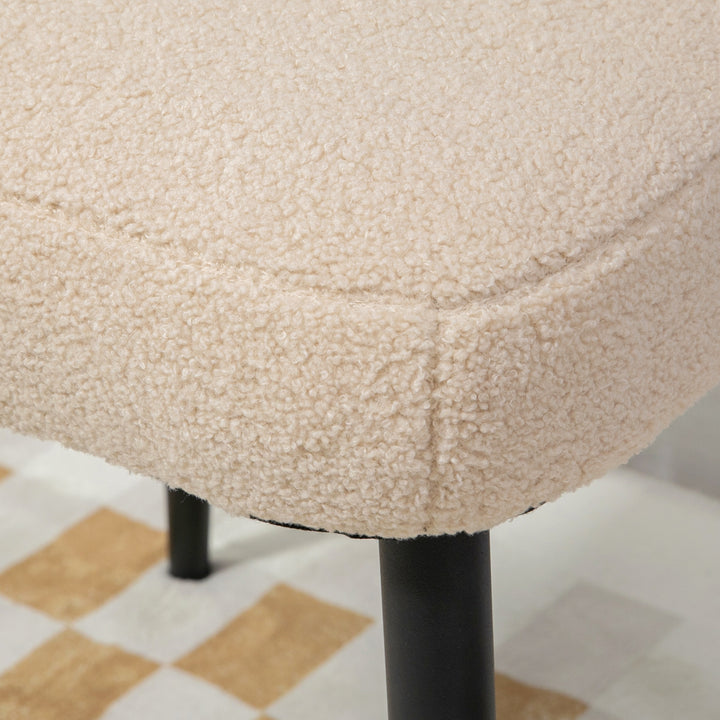 Skammel, siddeskammel, bamse, fodskammel, beige