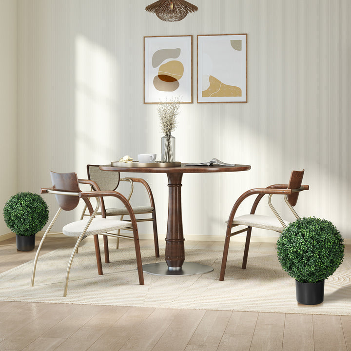 Kunstig buksbomplante, kugleformet, 52x40 cm, grøn