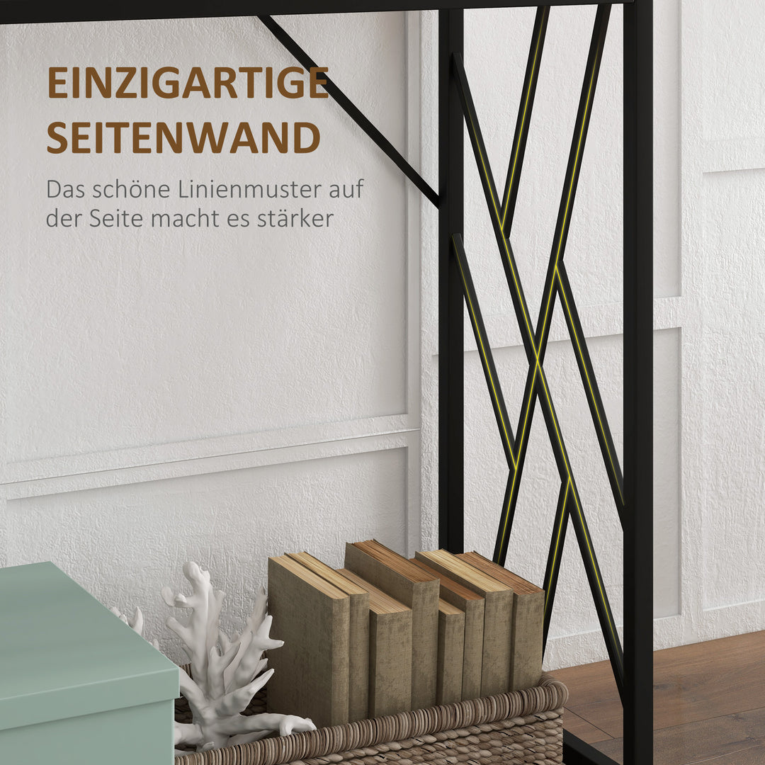 Konsolbord, entrebord, industridesign, robust metalramme, 120 x 35 x 75 cm