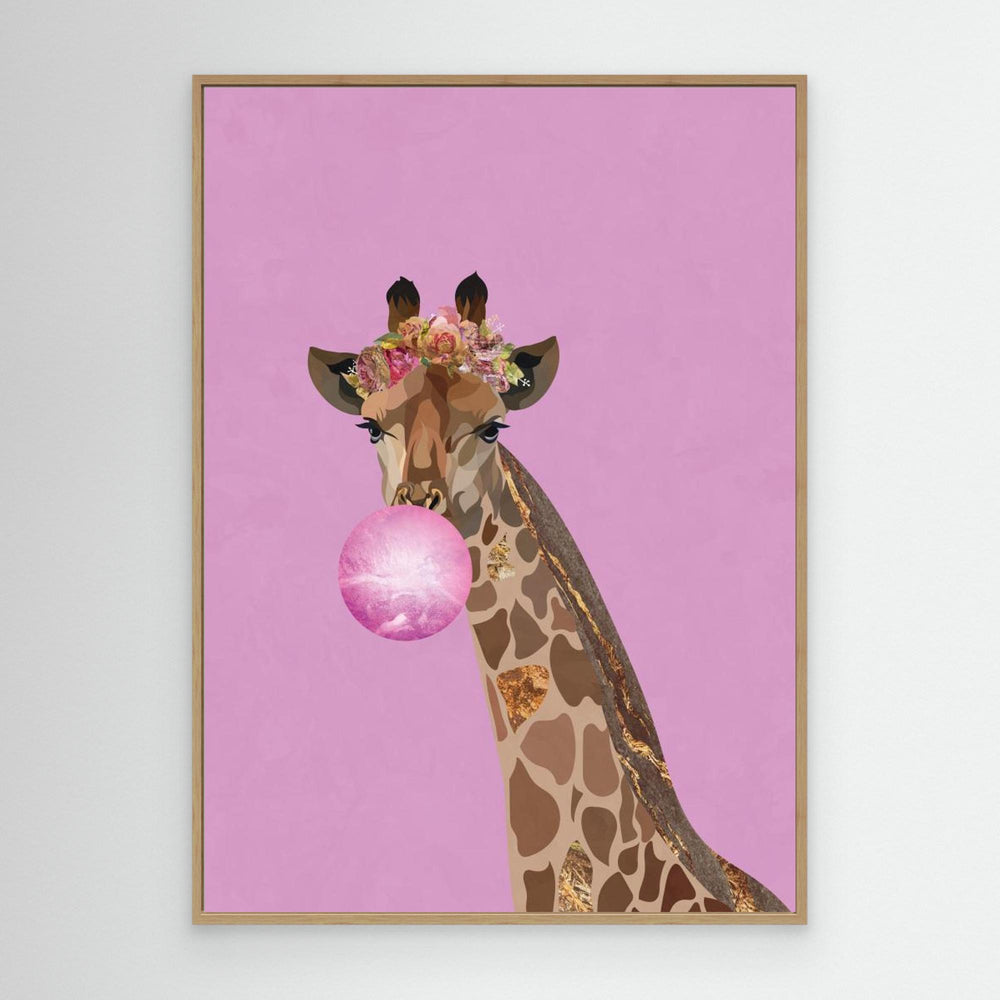 Giraffe pink bubblegum by Sarah Manovski