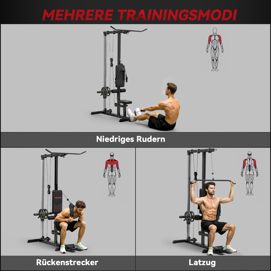 Hjemmegym, romaskiner, uden vægte, hjemmefitnessudstyr, stål, syntetisk læder, sort