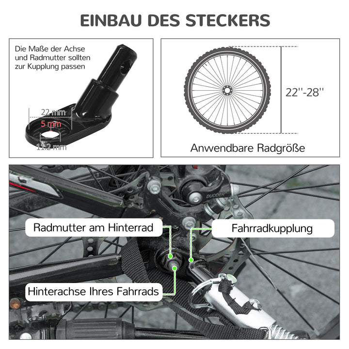 2-i-1 hundebåren/hundejogger/cykeltrailer op til 20 kg, 2 reflekser, 1 sikkerhedsline, 150 x 68 x 95 cm, grøn