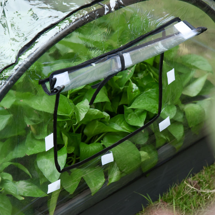 C drivhus tomathus kold ramme plast stål transparent 120 x 79 x 53 cm