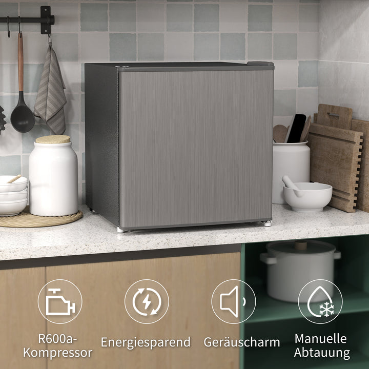 Minifryser 35 l fryseboks elektrisk fritstående 161w minifryser 47 x 44,2 x 48,8 cm grå