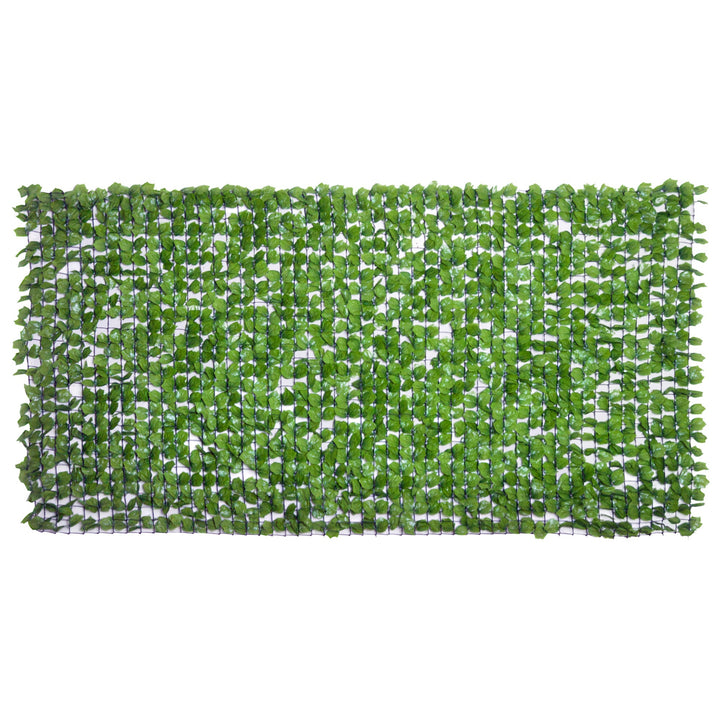 Kunstig hækskærm, uv-beskyttet, skærm med blade, hækhegn, 300 x 150 cm, grøn