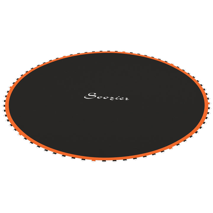 Trampolinmåtte, rund hoppeflade, polypropylen, orange