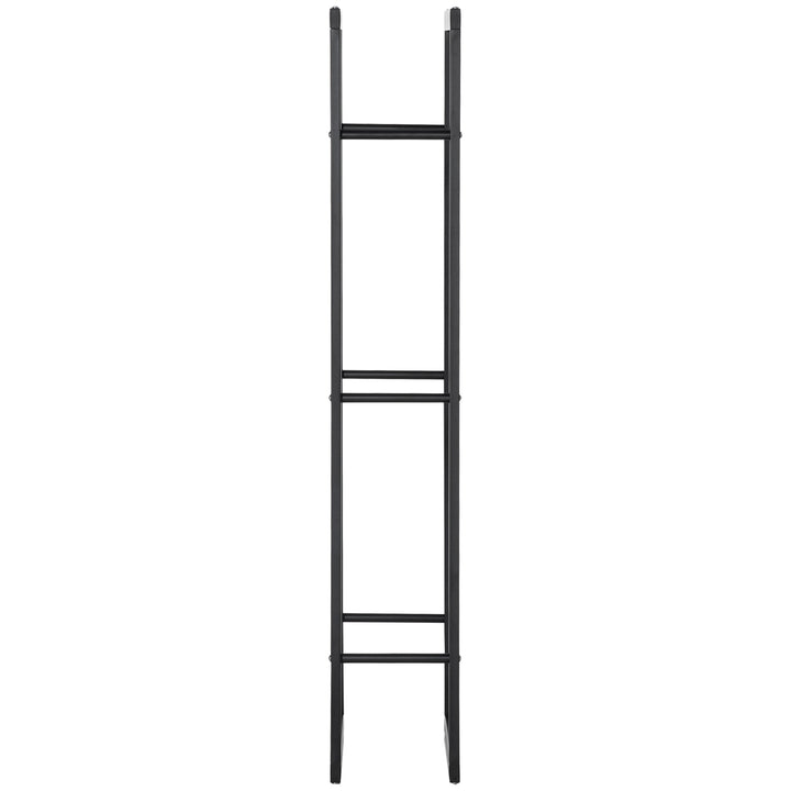 Brændeopbevaringsstativ til indendørs og udendørs brug, metal, 60 x 25 x 150 cm