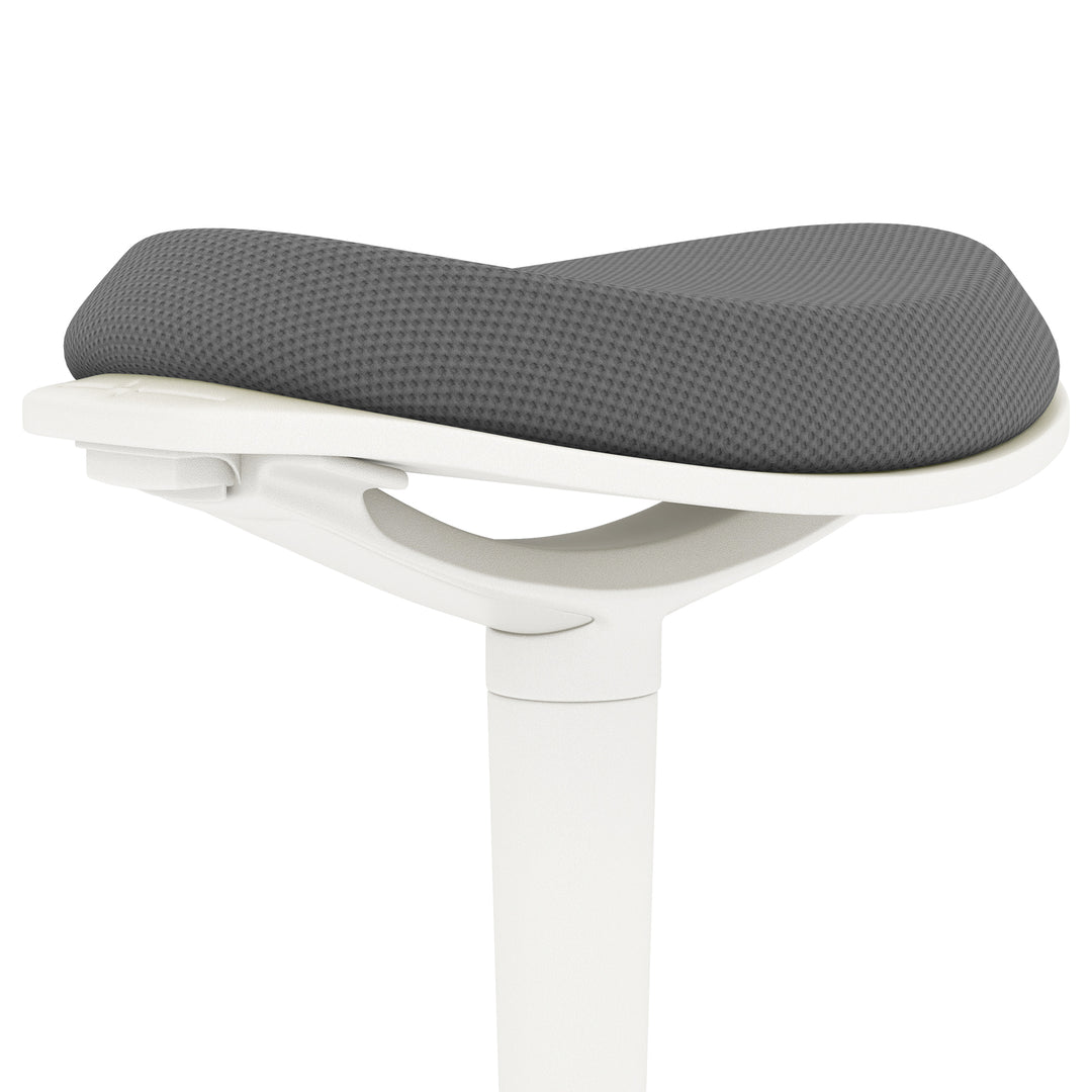 Gyngestol, ergonomisk, højdejusterbar, op til 120 kg, 42,5 x 35,5 x 56,5-71,5 cm, grå