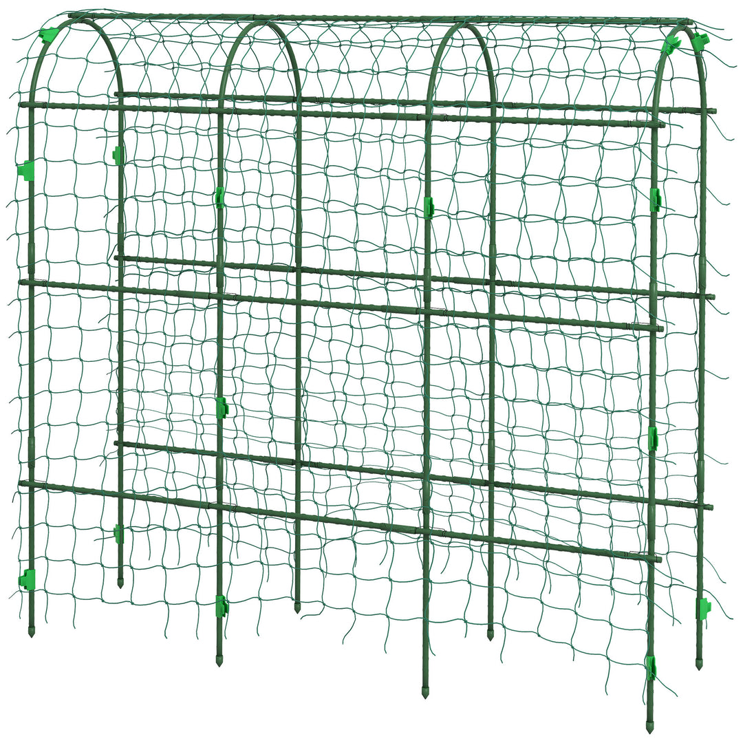 Stor espalierbue, fuglebeskyttelsesnet, nem montering, metal, 43 x 182 x 183 cm