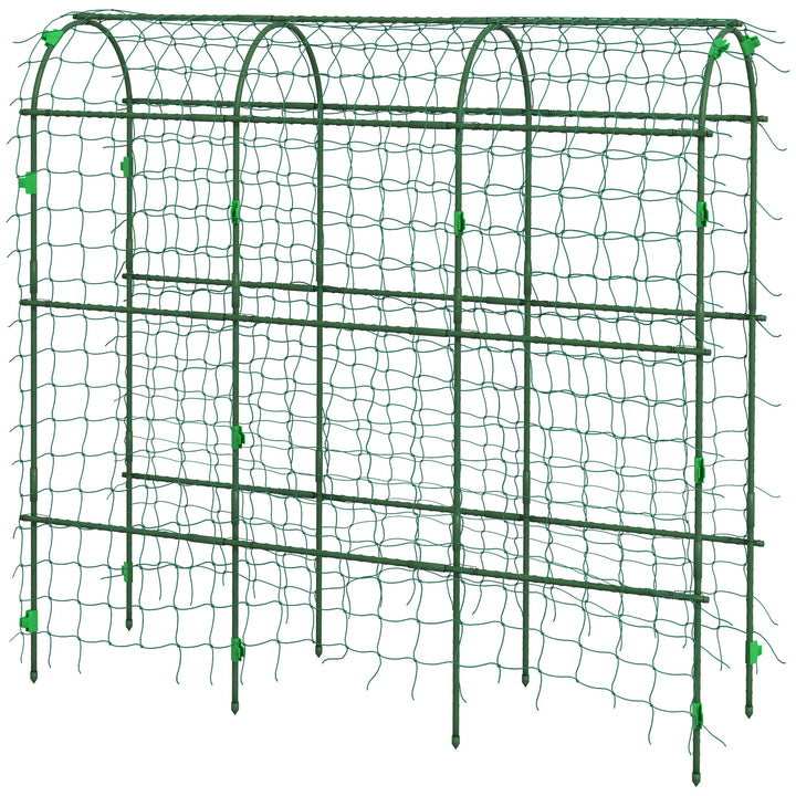 Stor espalierbue, fuglebeskyttelsesnet, nem montering, metal, 43 x 182 x 183 cm