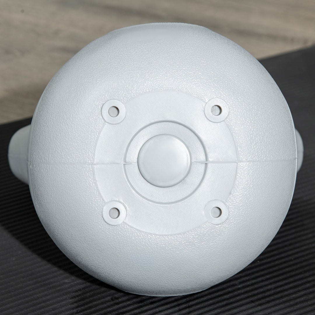 Kettlebell, 16 kg, flad bund, stort håndtag, vægtkugle, grøn, 27 x 17 x 31 cm