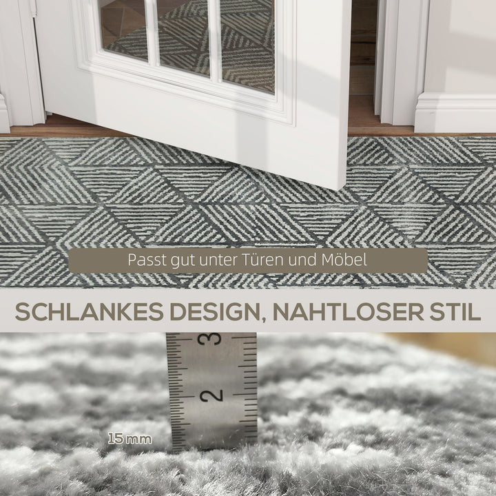 Tæppe stue tæppe i moderne stil, vaskbart tæppe 150 x 80 cm mørkegrå