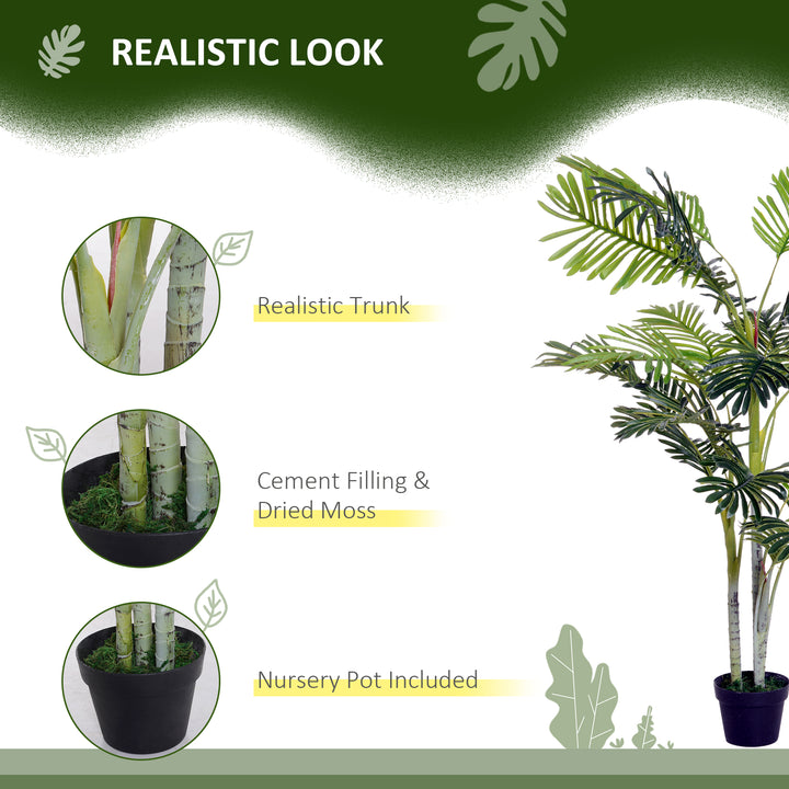 Kunstig palme med plantepotte 150 cm plastik