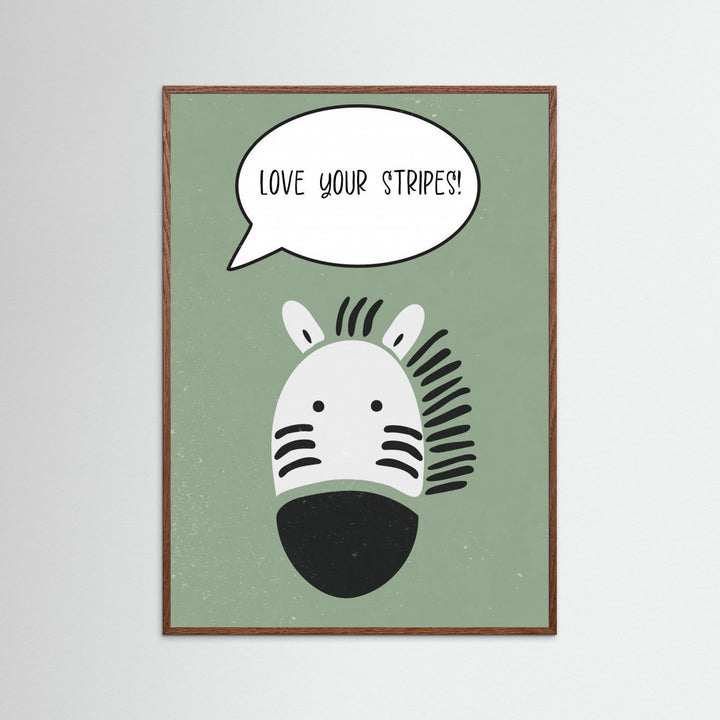 Zebra nursery print by Sarah Manovski