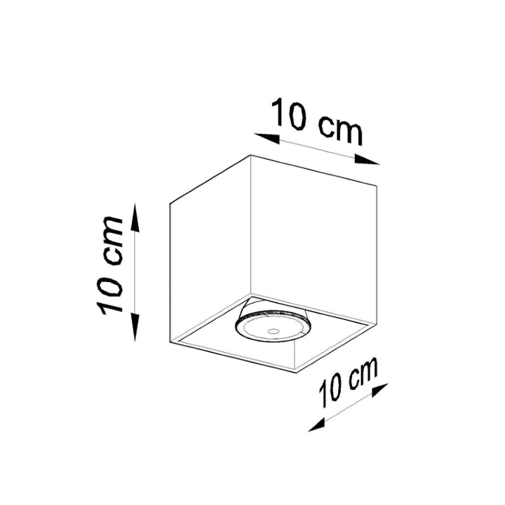 Loftslampe QUAD 1 hvid