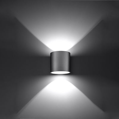Væglampe ORBIS 1 grå