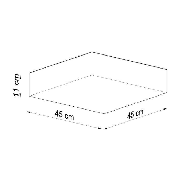 Loftslampe HORUS 45 sort