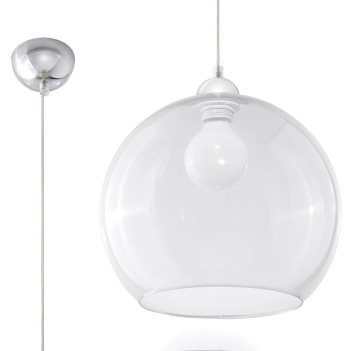 Vedhæng lampe BALL gennemsigtig