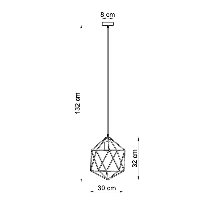 Vedhæng lampe GASPARE hvid