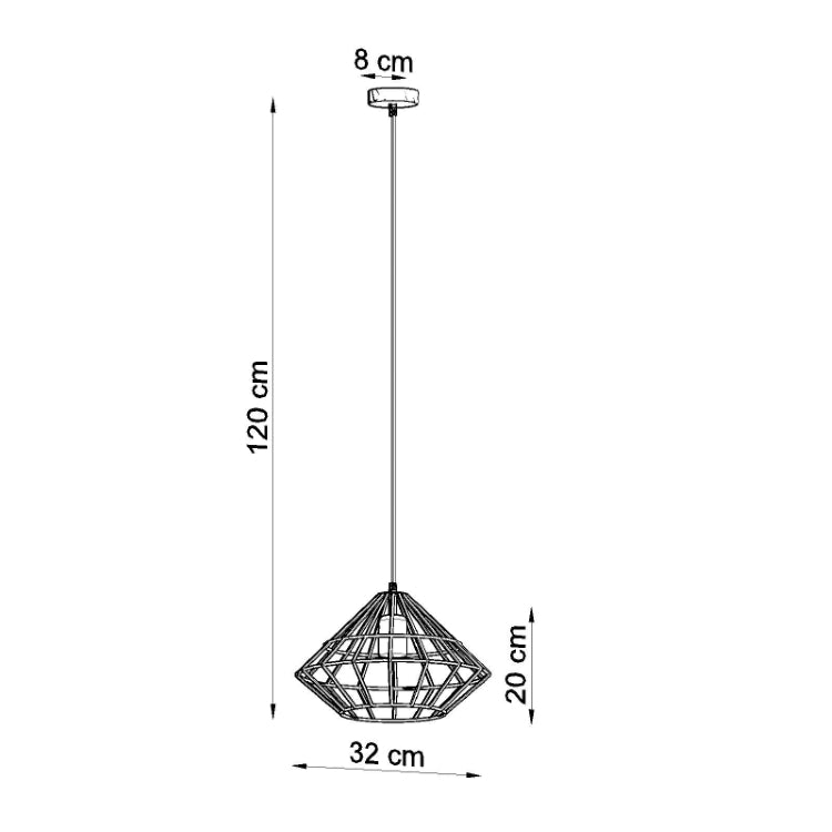 Vedhæng lampe UMBERTO hvid