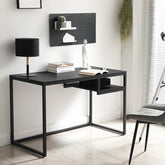 Moderne skrivebord, 110 x 60 x 75 cm, sort