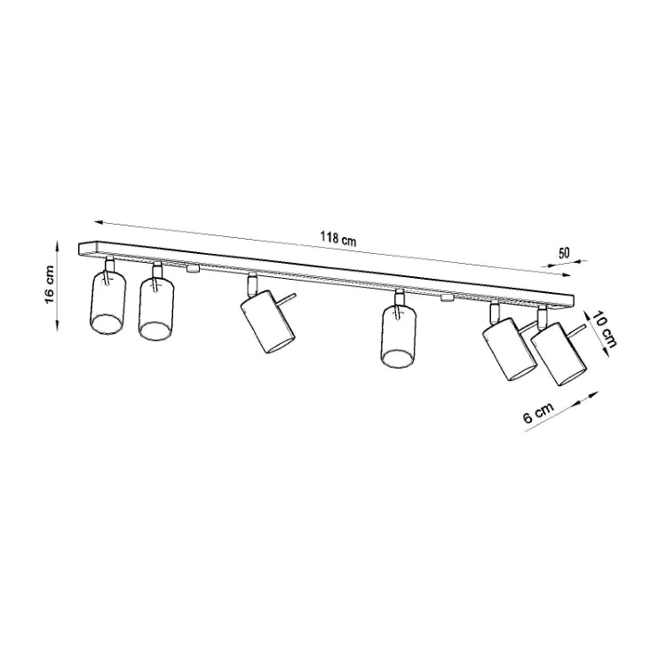 Loftslampe RING 6L hvid