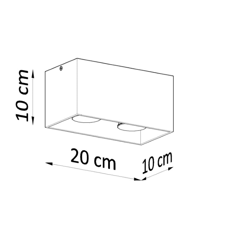 Loftslampe QUAD hvid