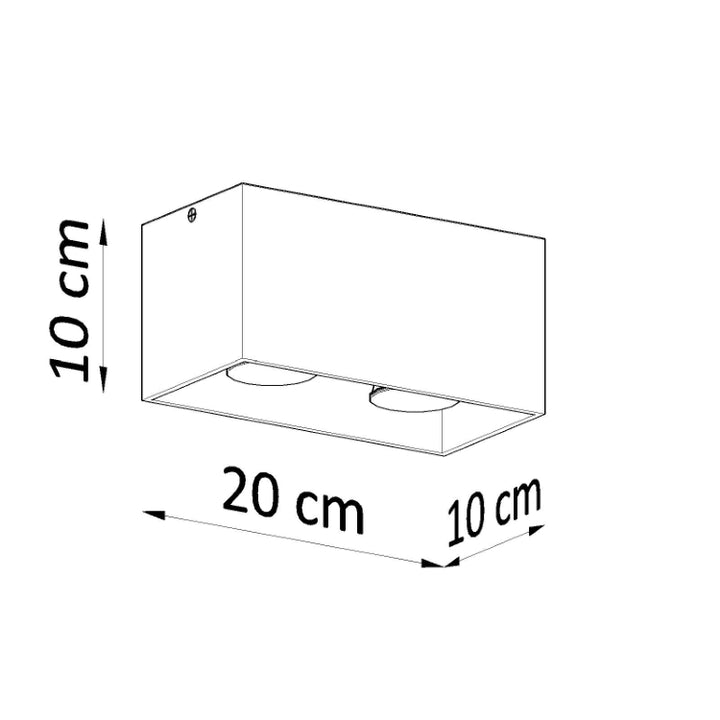 Loftslampe QUAD hvid