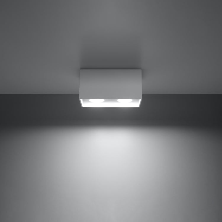 Loftslampe QUAD hvid