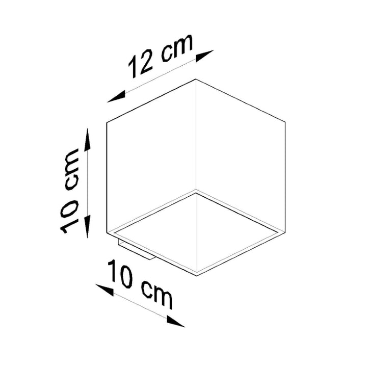 Væglampe QUAD beton