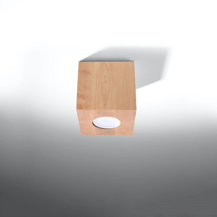 Loftlampe QUAD naturtræ