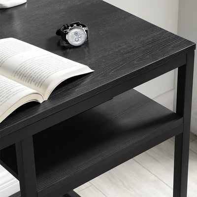Moderne skrivebord, 110 x 60 x 75 cm, sort