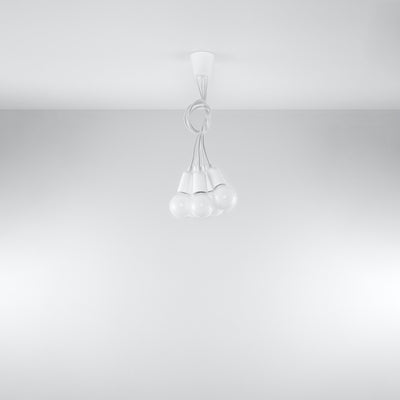 Vedhæng lampe DIEGO 5 hvid